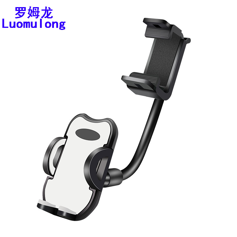 車載後視鏡360度旋轉支架汽車通用倒後鏡行車記錄儀夾子導航支架