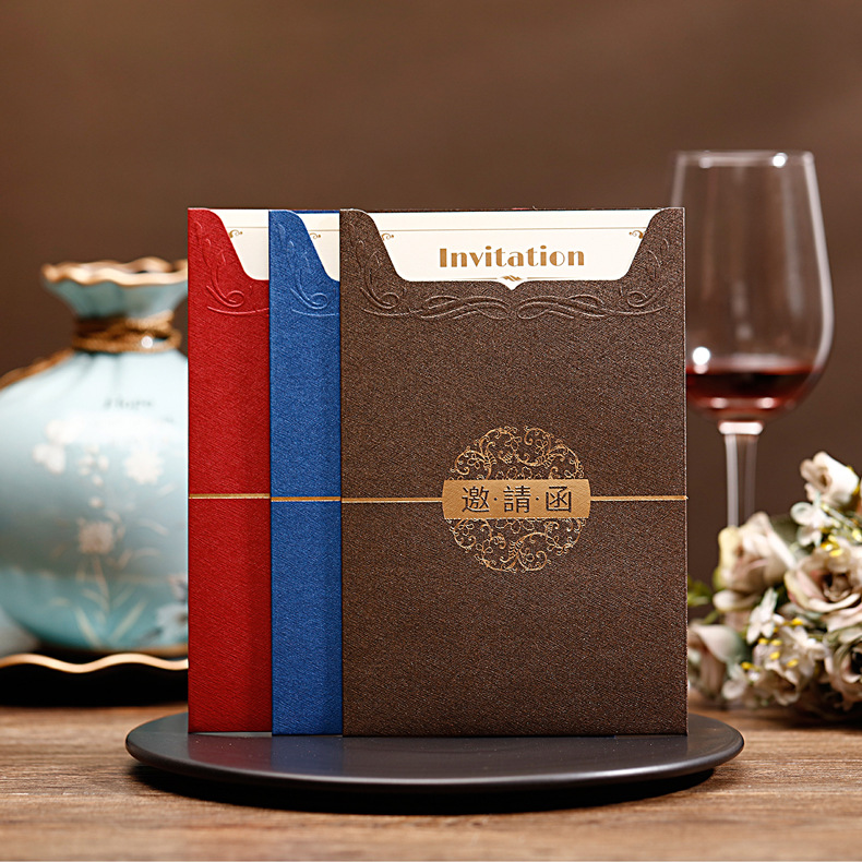 business affairs invitation Invitation card company customized Entrance to higher education Graduation dinner The opening Meeting celebration Annual meeting Acknowledge Invitation