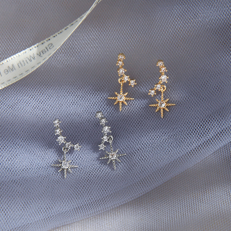 Boucles D&#39;oreilles En Diamant De Mode Coréenne display picture 2