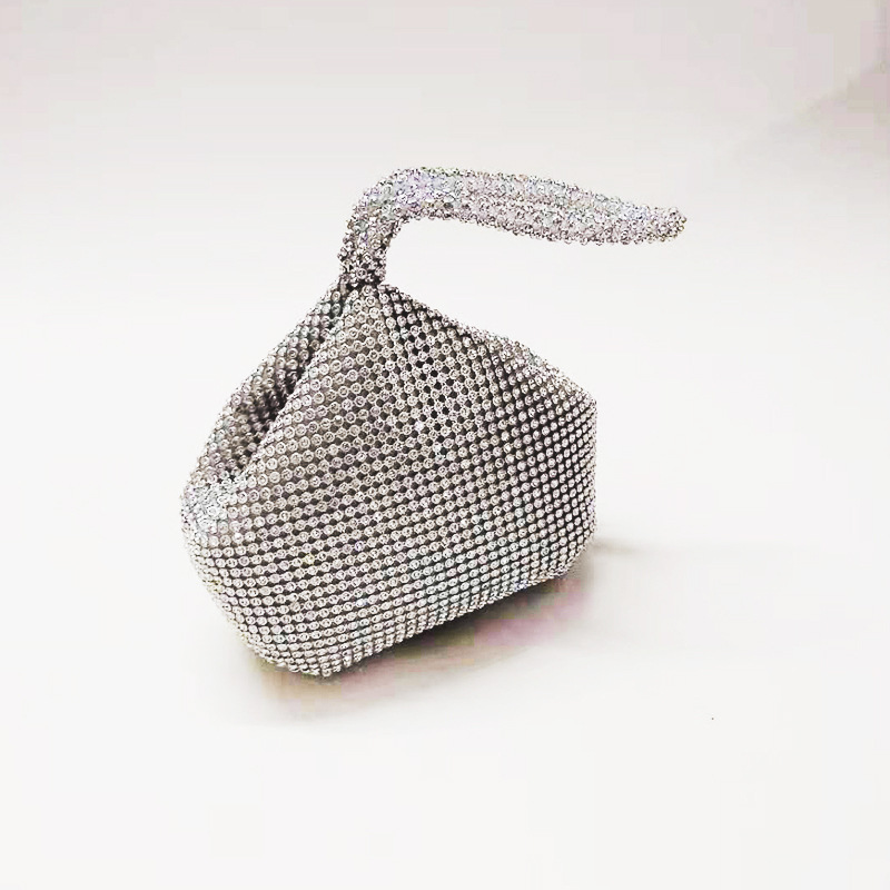 2020 Korean Fashion Women's Bag Diamond Enlarged Triangle Bag Round Dinner Bag Handbag