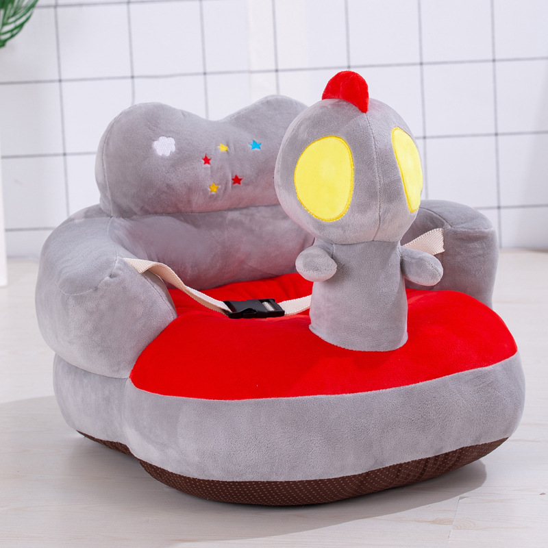 Al por mayor de los niños pequeño sofá asiento de dibujos animados bebé aprendizaje Silla de peluche de juguete bebé asiento de seguridad regalo de cumpleaños
