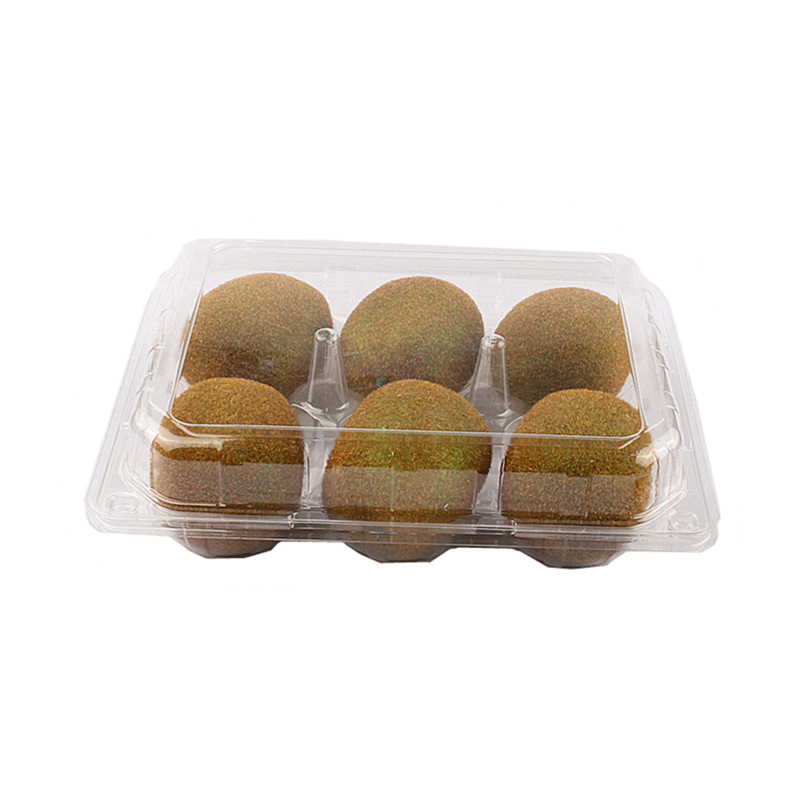 特大号猕猴桃保鲜盒一次性透明6个装长形国产塑料包装水果盒热销