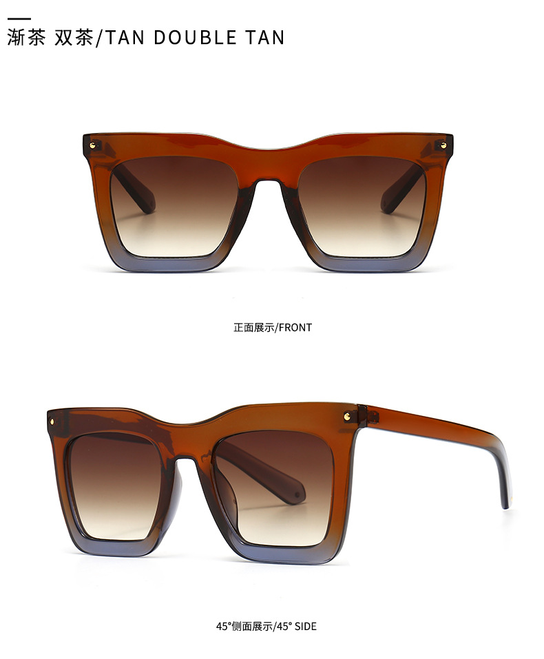 New Style Modern Retro Leopard Frame Sunglasses Big-name Sunglasses display picture 9