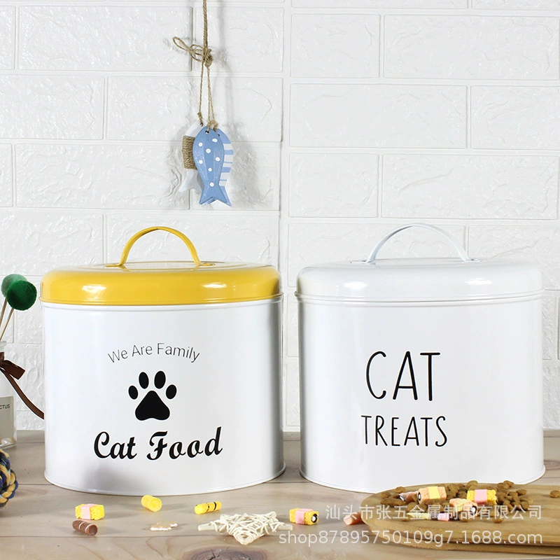 Источник завод жестяной бак для корма для домашних животных коробка для корма для собак герметичное ведро для хранения Коробка для корма для кошек коробка для корма для собак влагостойкая
