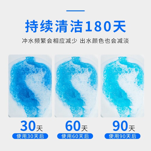 Toilet Cleaning Spirit Toilet Cleaning Gun Sapphire Blue Bubble Cleaner Toilet Toilet Deodorizing Artifact to Remove Odors and Fragrance Balls for Home Use