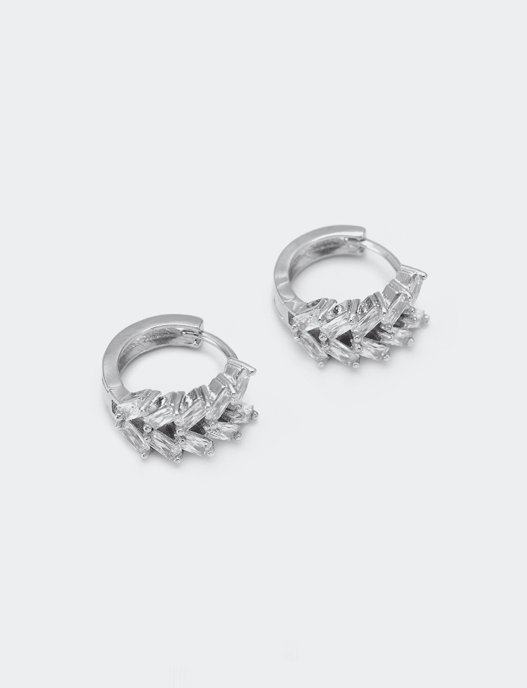 Vente En Gros Boucles D&#39;oreilles En Cuivre Et Zircon De Blé display picture 6