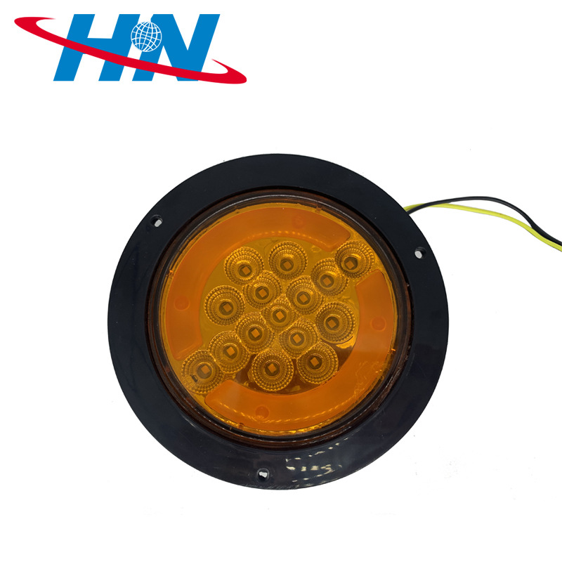 En stock suministro de remolque universal de luz redonda 15LED camión lado luz logística vehículo hamburguesa luz de la bomba de conducción del vehículo