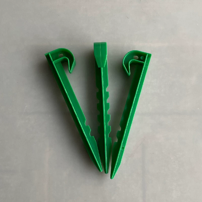 10 шт. Сверхлегкий закаленный пластиковый земляной гвоздь Открытый коврик для пикника наземный коврик кемпинг палатка земляной гвоздь зеленый земляной гвоздь