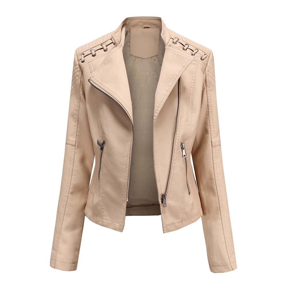 Veste en cuir femme en PU - Ref 3447372 Image 6