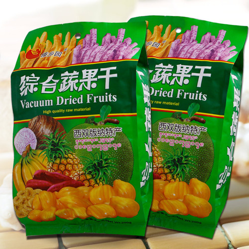 Dehong Garden 200g Vegetable Dried Pineapple, Sweet Potato, Taro 250g Banana Dried Fruit & Vegetable Mixed Bag, One-Time Shipping