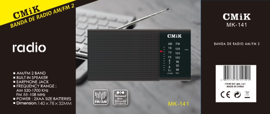 cmik Medium Wave portable old-fashioned fm FM radio semiconductor mini miniature Walkman radio detail image 2