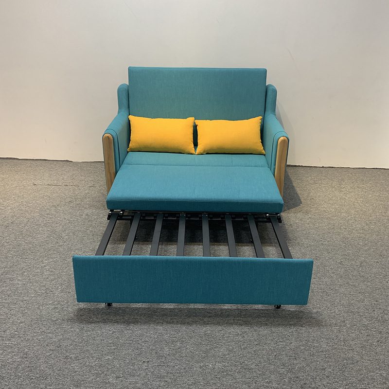 Sofá cama de tela plegable push-and - pull sit-and - sleep multifuncional sala de estar dormitorio estudio sofá doble