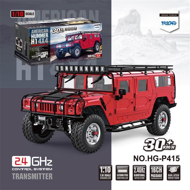 Hengguan 1/10 New 2.4g US 4x 4 Civilian Edition Hummer Metal Chassis Adult Toy RC Model