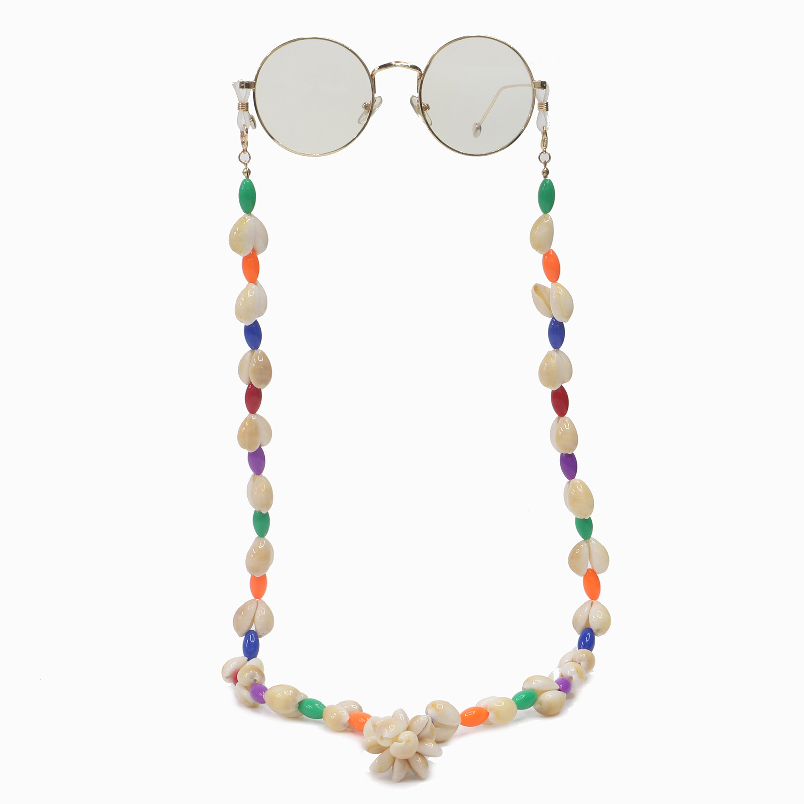 Simple New Style Hand-woven Colorful Conch Glasses Chain Fashion Non-slip Glasses Rope Wholesale Nihaojewelry display picture 3