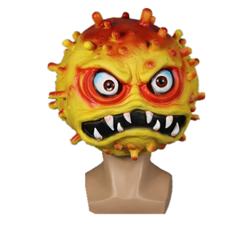 Halloween horror props virus máscara mascarada parodia miedo látex máscara sombrerería