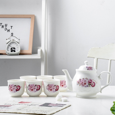 冷水壶套装中式茶具可定制茶具套装日常小礼品批发陶瓷茶具凉水壶