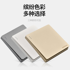 86-type wall switch and socket panel, white, 16A, three-gang concealed design, single-control with five dual-control outlets—ideal for household multi-socket power use.