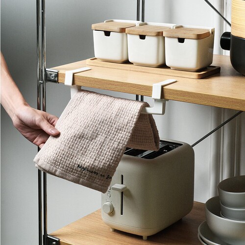 New multifunctional Japanese style seamless kitchen bathroom cabinet door towel hanger clip-on rag rack wardrobe hanger