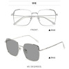 Retro metal square glasses suitable for men and women