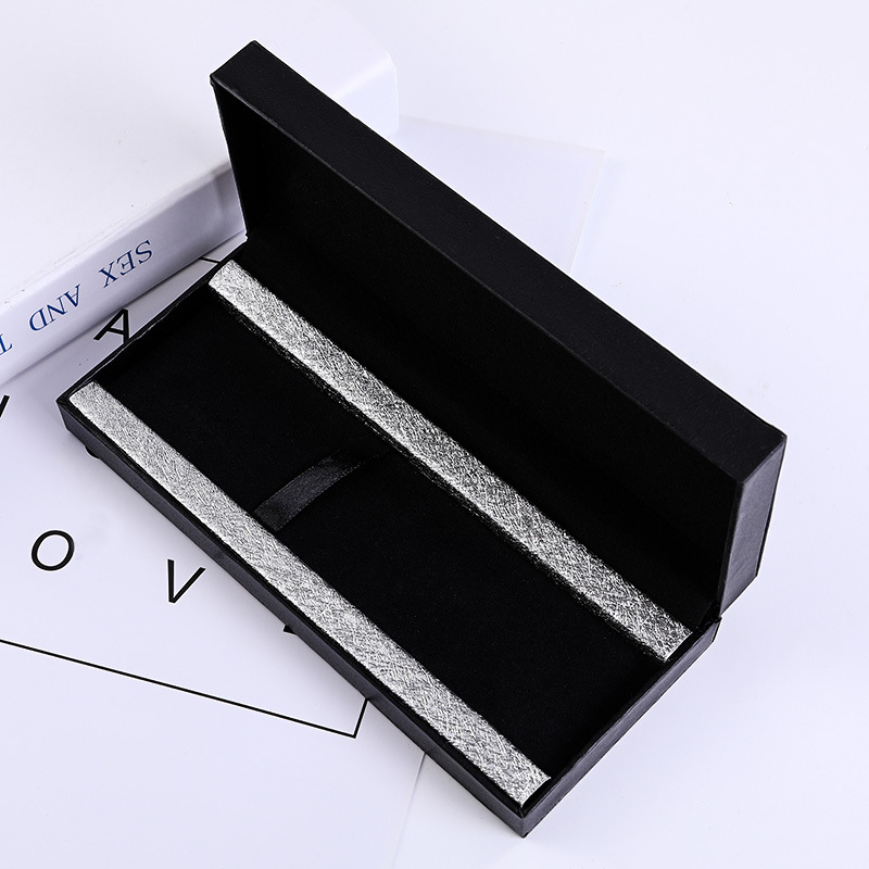 Caja de lápiz de regalo directo de fábrica caja de lápiz de papelería caja de lápiz de negocios borde dorado Borde de plata caja de lápiz caja de regalo logotipo personalizado