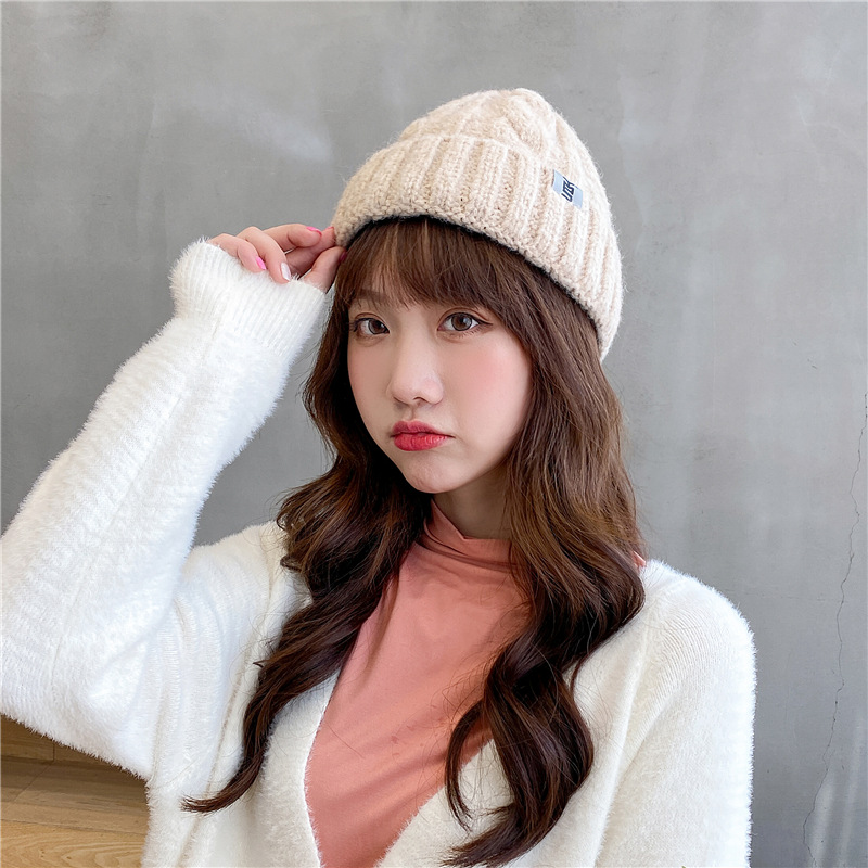 Korean Woolen Cotton All-match Warm Knitted Hat display picture 3