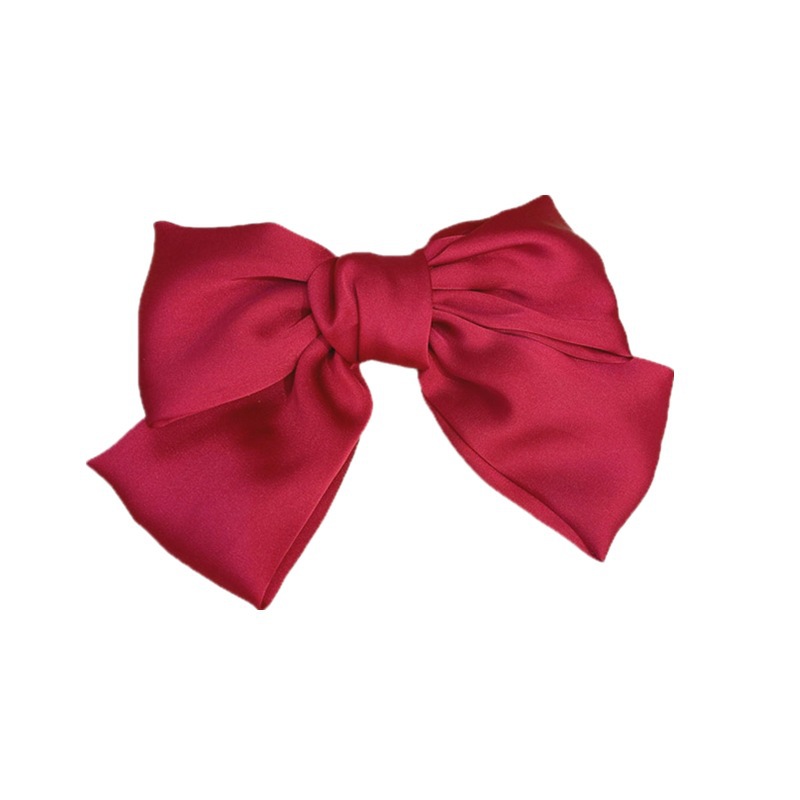 Net Red Big Bow Hairpin Hair Accessories Red Hairpin Japanese Headwear Back Bow JK Clip