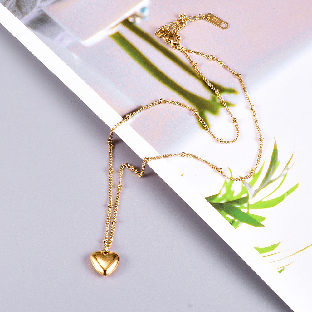 Wholesale Jewelry Heart-shaped Korean Style Necklace Nihaojewelry display picture 5