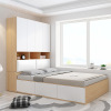 One piece On behalf of Northern Europe Tatami Bed wardrobe one Small apartment multi-function Storage combination High box bed