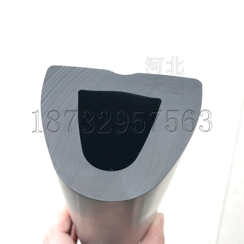 车用橡胶块三元乙丙D型条 大D型机械缓冲块 80*72