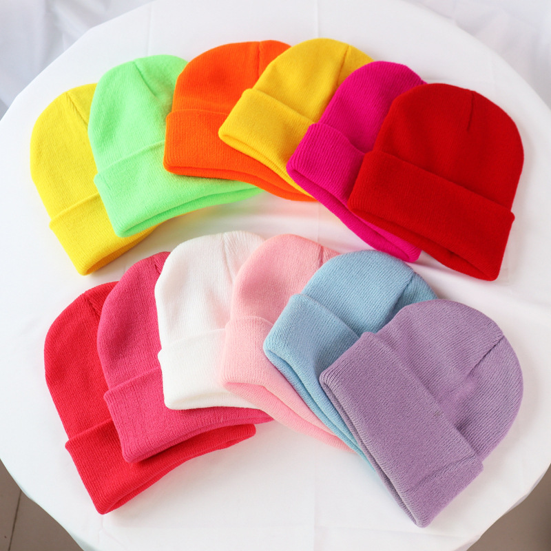 Unisex Basic Solid Color Eaveless Wool Cap display picture 4