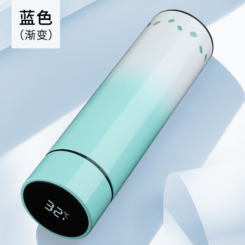 Kitty new pattern intelligence temperature vacuum cup Double suction vacuum 304 Stainless steel men and women Straight Cup Business gifts