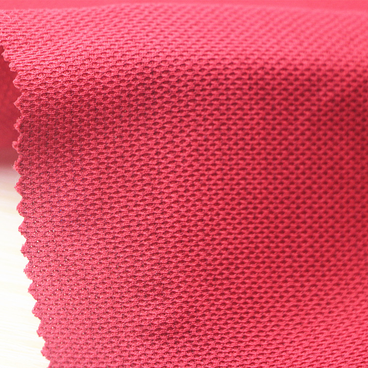 服装鞋材抗静电功能性针织面料全涤导电丝防静电条纹速干网眼布