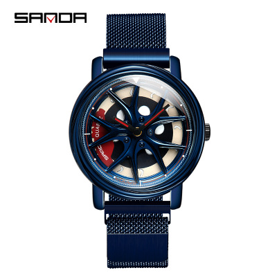 三达跨境爆款时来运转时尚个性男士手表创意学生运动皮带手表|ms