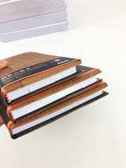 Wholesale Jinxia 7125 Office Business Leather Notepad Imitation Leather Notebook Creative Office Diary 48k