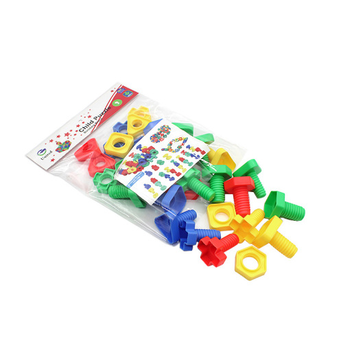 Large screw nut matching assembly building blocks puzzle early education 1-3-6 years old kindergarten desktop Yiwu toys