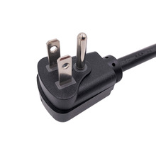 美式5-15P插頭 美規美標三芯電源線插頭 UL認證定制電線直角插頭