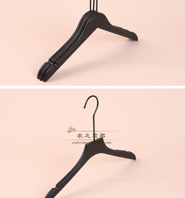 拉丝衣架15CM金色圆钩