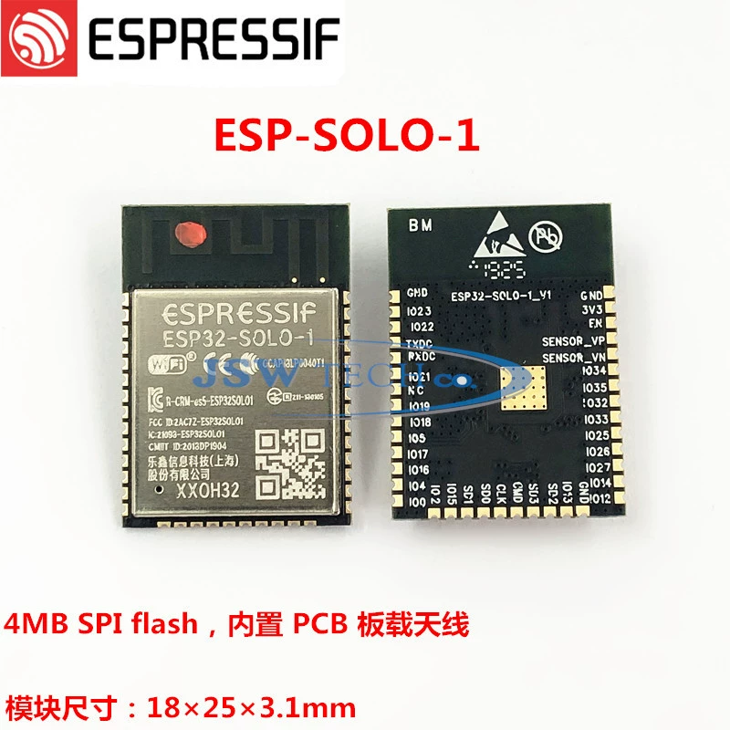 ESP32 ESP32-S0WD Беспроводной Wi-Fi и низкочастотный Bluetooth модуль ESP32-SOLO-1