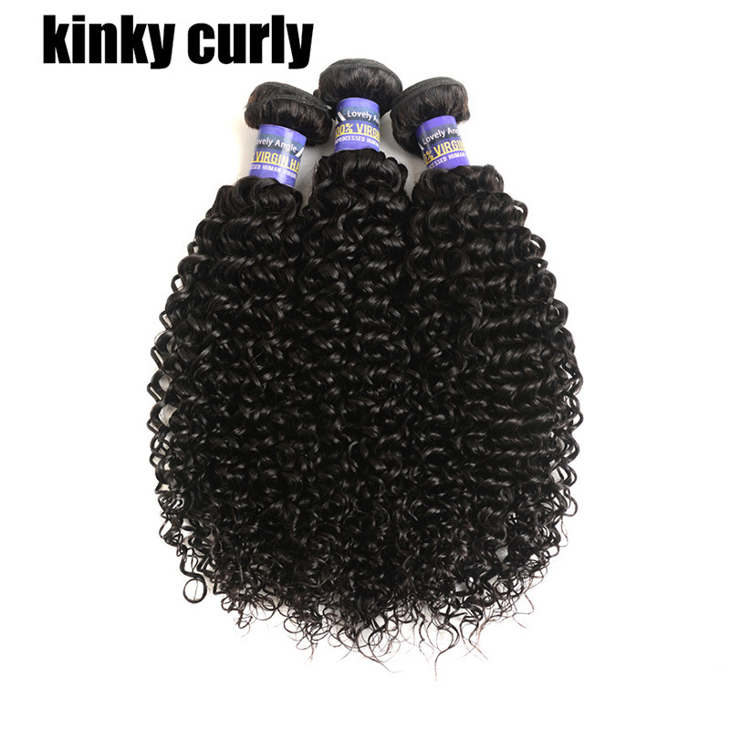 Human hair bundles curly loose water deep straight body hair