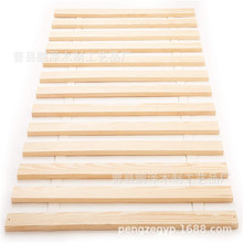 工厂实木床铺板卷帘床铺板加厚折叠松木排骨架实木床板条铺板