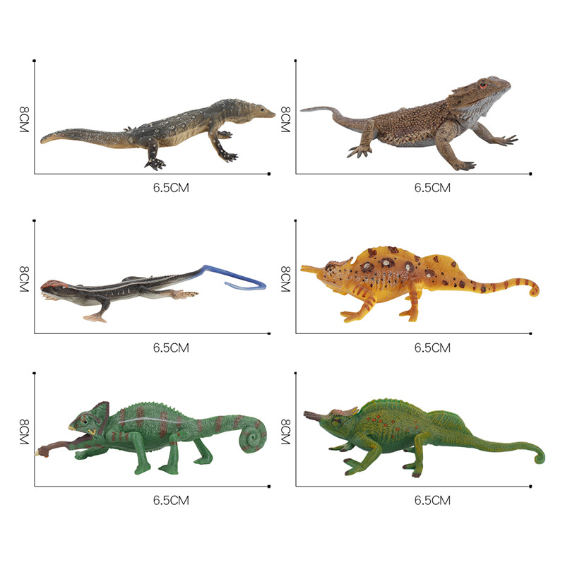 Simulación DE LOS NIÑOS diversión ciencia y educación anfibio lagarto camaleón más traje sólido decoración estática Juguetes