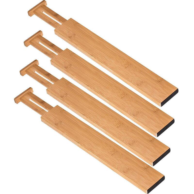 Bamboo retractable partition adjustable kitchen organizing partition drawer divider factory wholesale Bamboo retractable partition adjustable kitchen organizing partition drawer divider factory wholesale