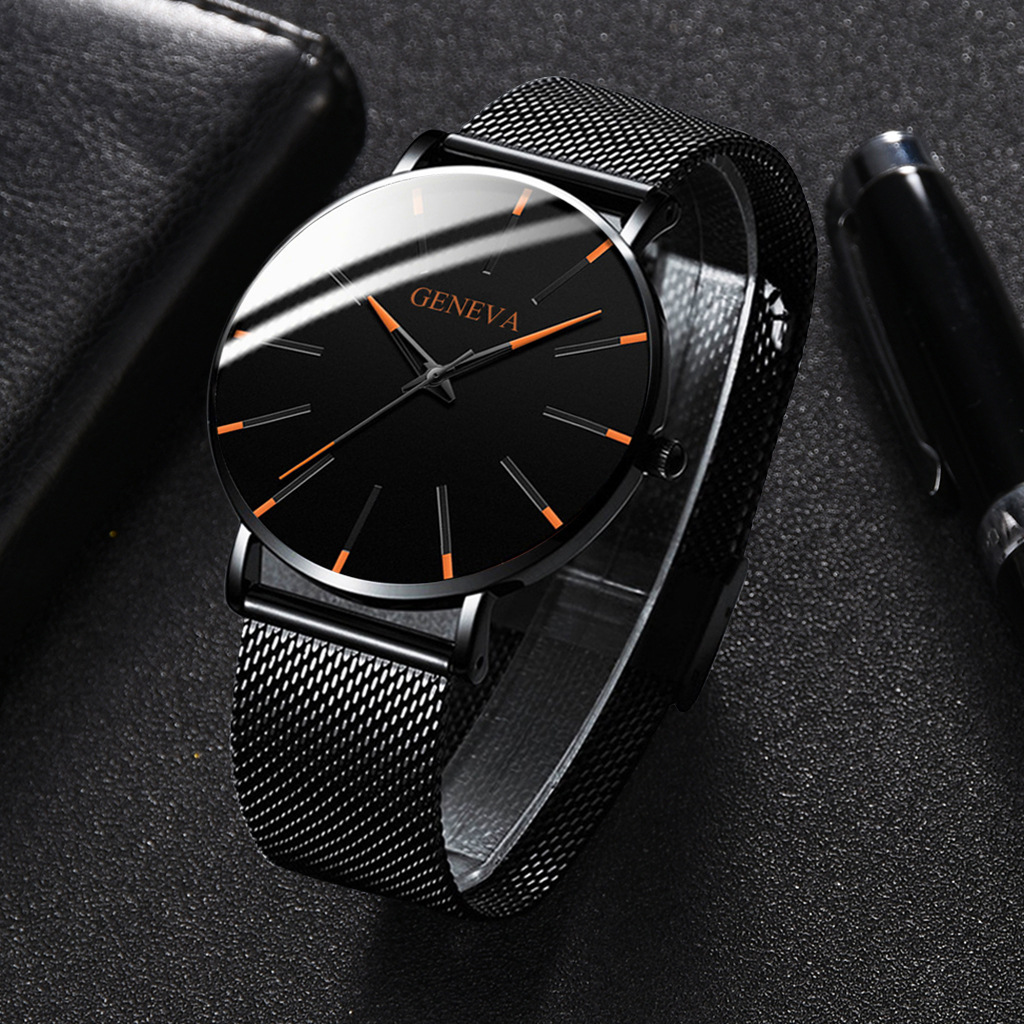 Casual Letter Buckle Quartz Men's Watches display picture 2