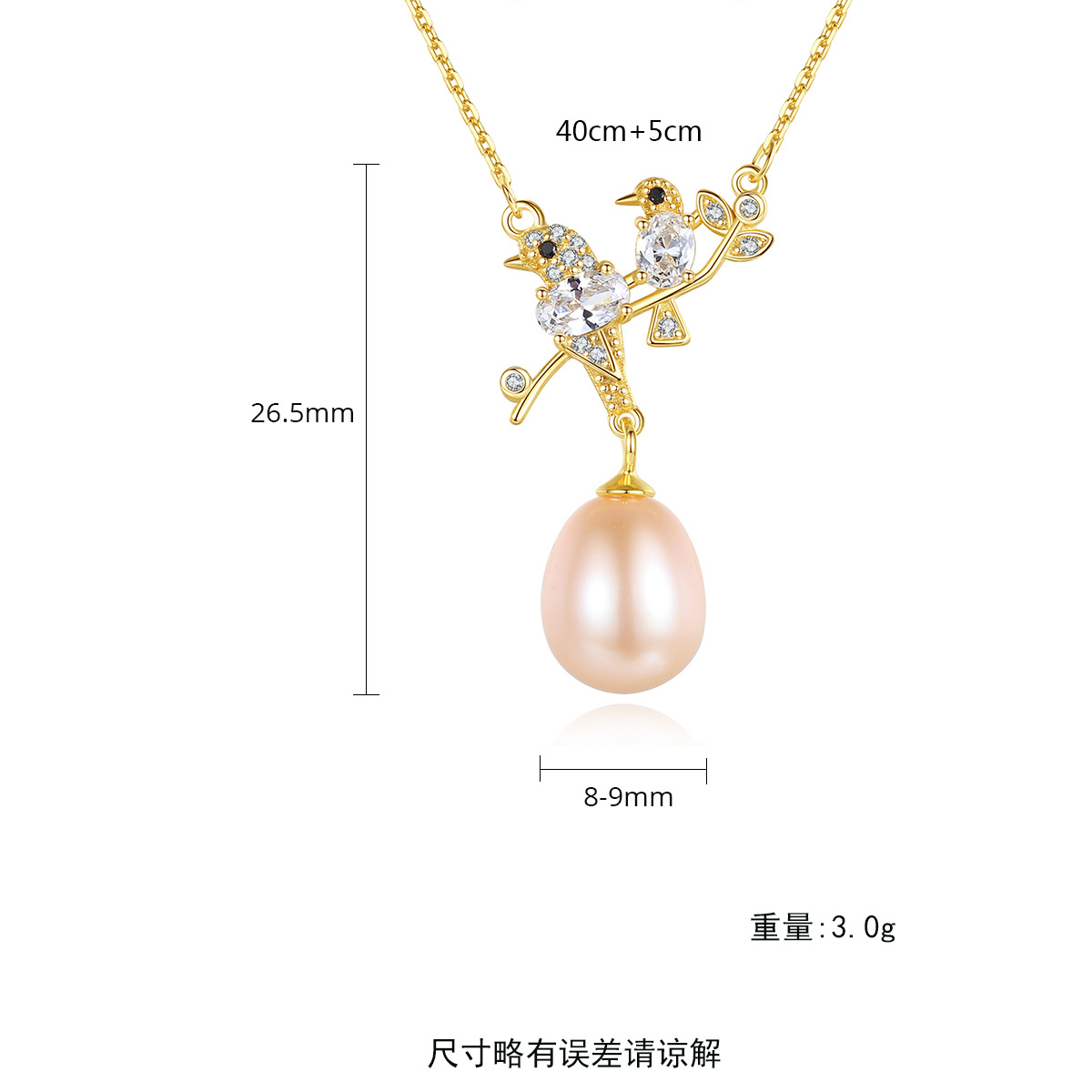 S925 Silver Pearl Pendant Necklace Female Retro Temperament