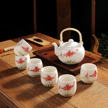 景德镇陶瓷茶具茶壶一壶六杯套装待客整套茶具七头茶具礼品礼盒装