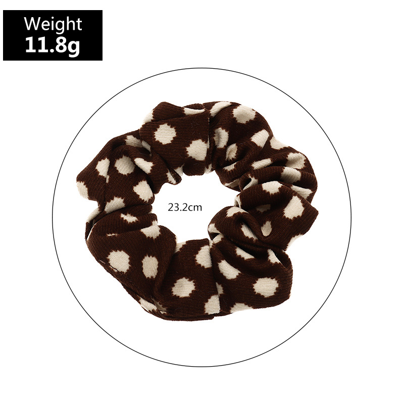 Fashion New  Leopard Print Fabric Hair Scrunchies display picture 2