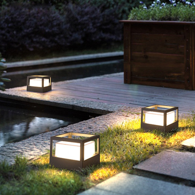 户外室外防水防虫柱头灯庭院庭院路灯公园草坪灯柱子别墅花园灯|ms