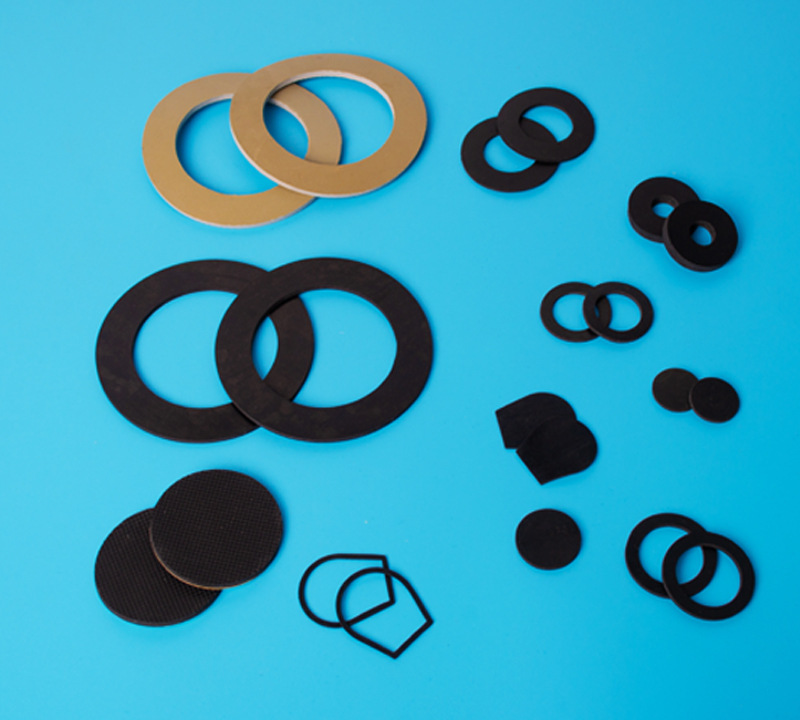 Rubber silicone black round self-adhesive non-slip pad