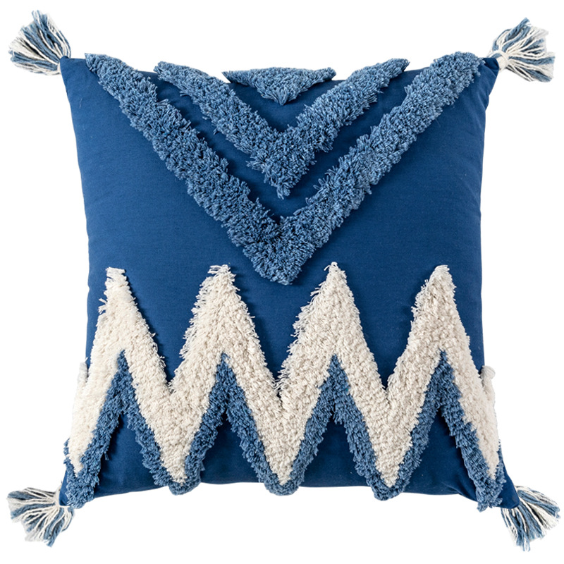 Moroccan Bohemian Sofa Pillow Nordic Style Lumbar Pillow Long Pillow B&BTufted Pillow Case