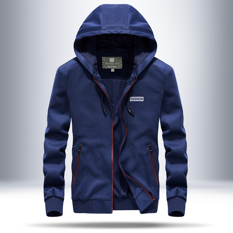 Directo de fábrica de primavera nuevo estilo Coreano de moda con capucha casual otoño chaqueta de los hombres Amazon